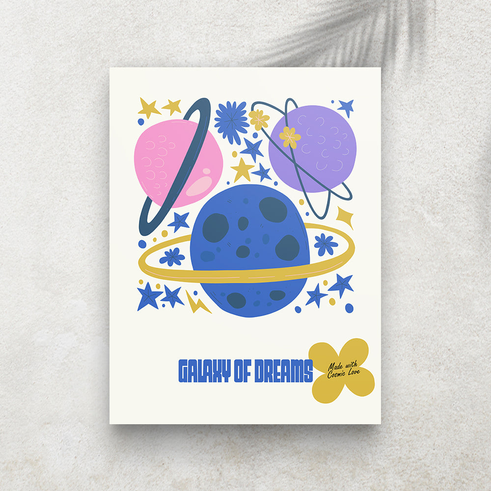 Galaxy of Dreams – Affiche Espace Minimaliste