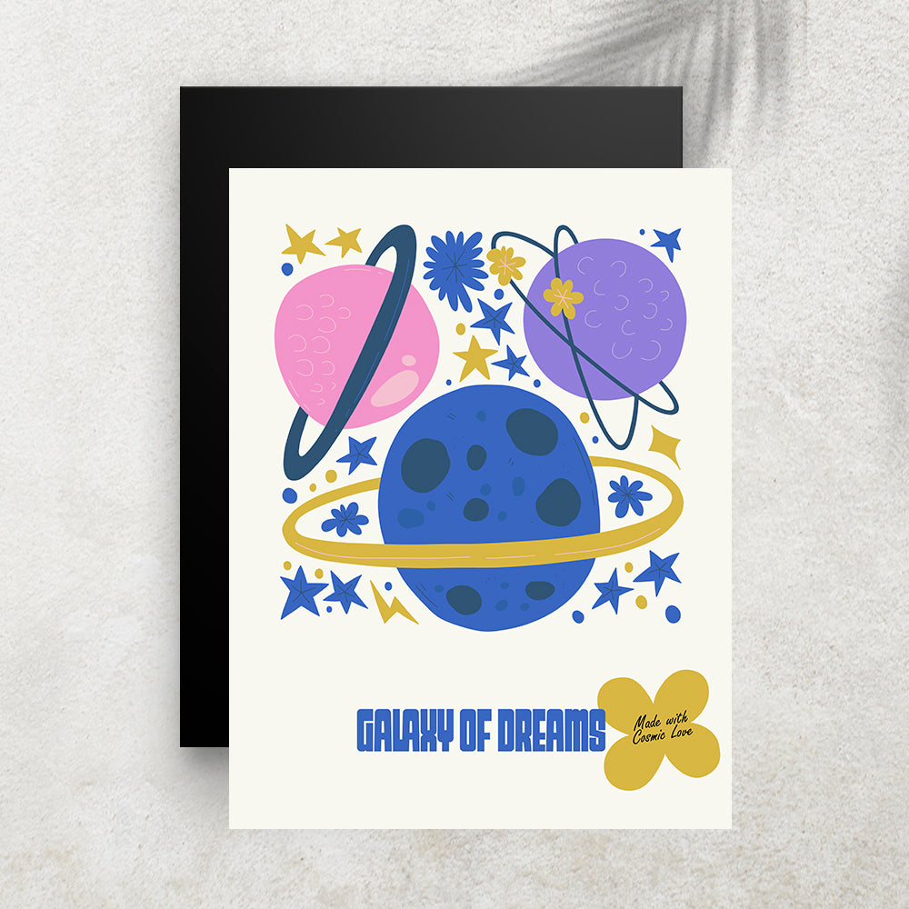 Galaxy of Dreams – Affiche Espace Minimaliste