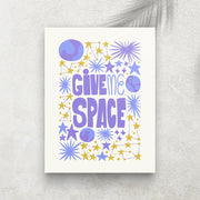 Give Me Space – Affiche Espace Minimaliste