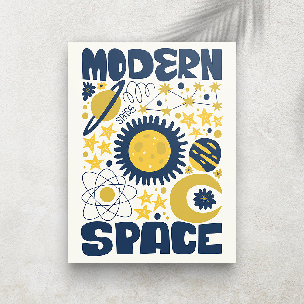 Modern Space – Affiche Espace Minimaliste