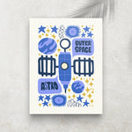 Outer Space – Affiche Espace Minimaliste