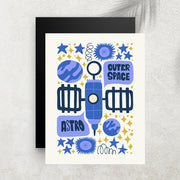 Outer Space – Affiche Espace Minimaliste