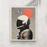 Astronaute Vintage – Affiche Espace Rétro