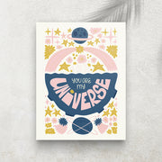 You Are My Universe – Affiche Espace Minimaliste