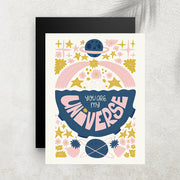 You Are My Universe – Affiche Espace Minimaliste