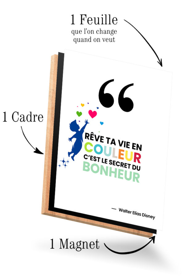 Citation Reve ta vie avec cadre